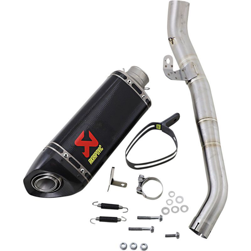 Silencieux Slip-On Akrapovic carbone pour Triumph Street Triple 765 2020 - 2022