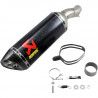 Silencieux Slip-On Akrapovic carbone pour Kawasaki Ninja ZX-6R 600 2009 - 2015 2