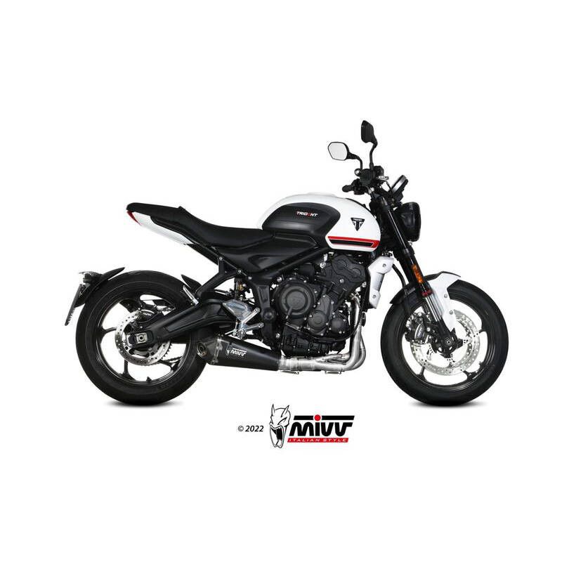 Ligne complète MIVV Delta Race Steel Black/carbone Triumph Trident 660 image 1