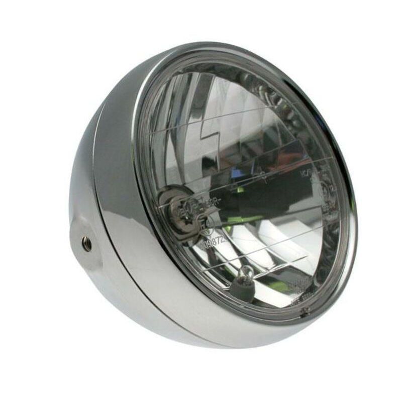 Optique de phare Clubman Classic chrome