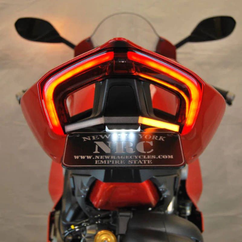 Support de plaque NRC avec clignotants LED intégrés pour Ducati Panigale V4 image 1