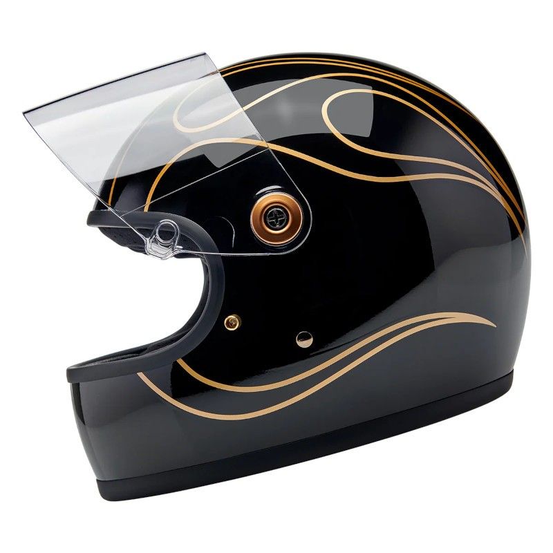 Casque intégral Gringo S ECE Gloss Black Flames image 1