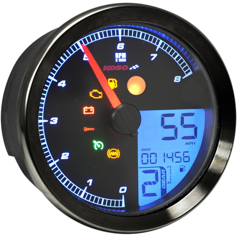Compteur de vitesse universel pour moto, jauge d'huile, tachymètre,  compteurs numériques, clignotant, indicateur lumineux, le